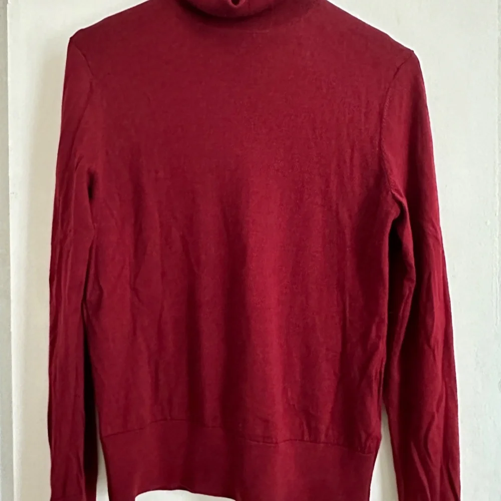 Really nice red wool sweater turtleneck sweater by COS size XS S - Picture 2 of 8